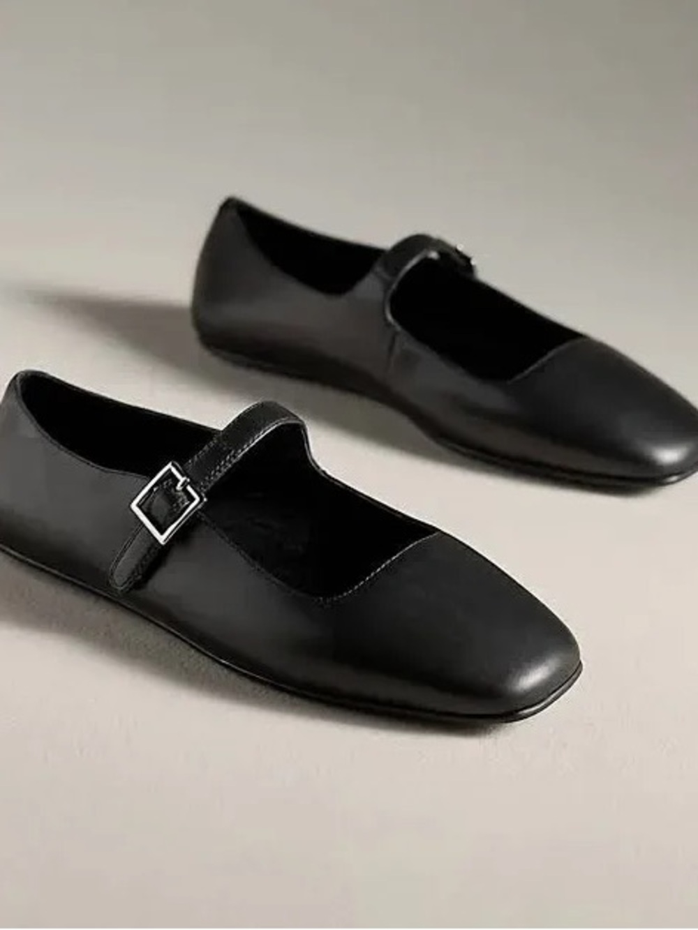 Jeffrey Campbell Classic Black Mary Jane Flats Elise NWOT size 7.5